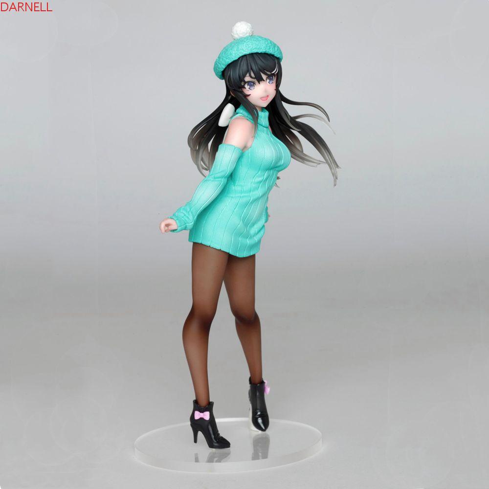 Mô Hình Nhân Vật Nữ DARNELL Sakurajima Mai Nhật Bản 20cm Bằng PVC Mặc Đầm Dệt Kim