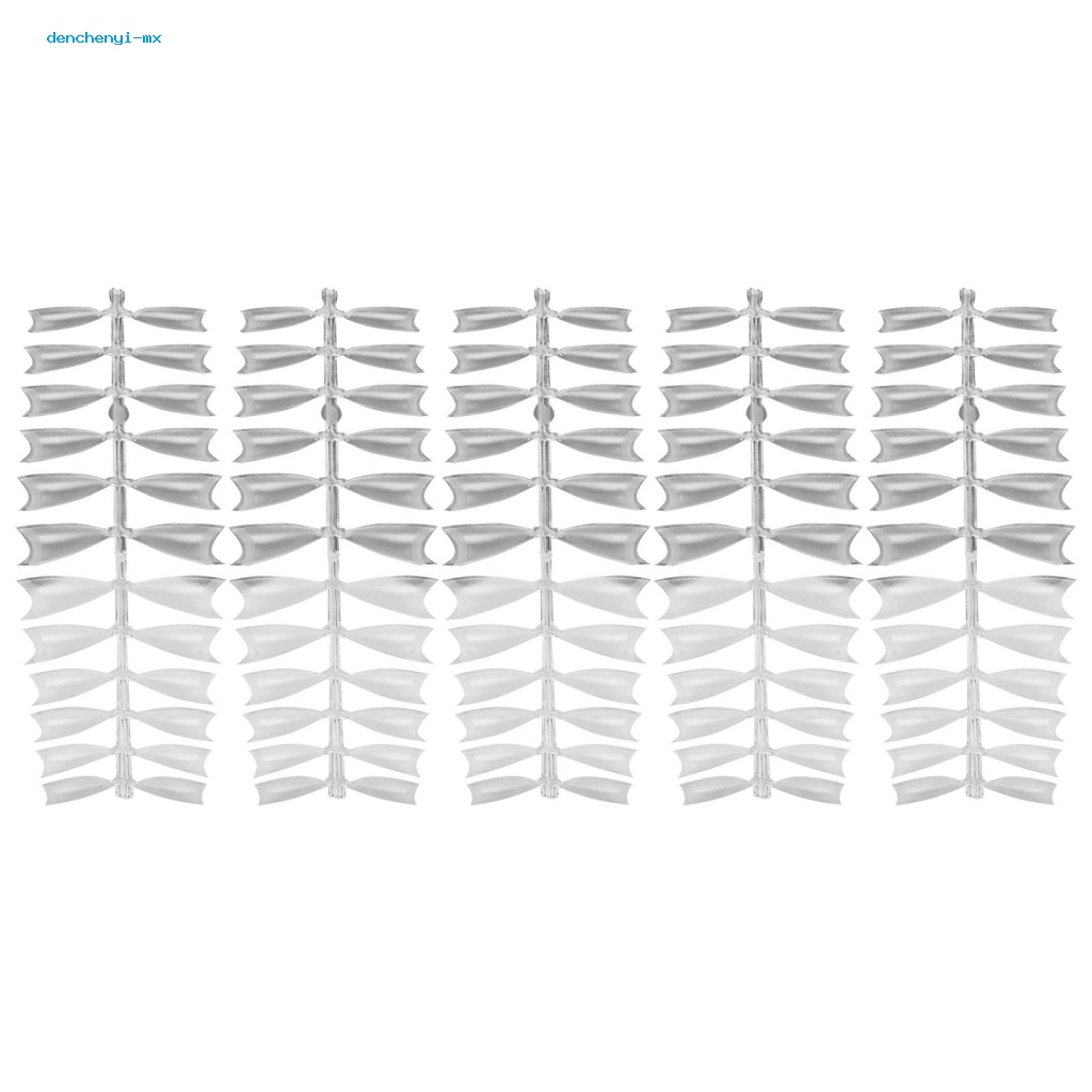 Set 120 Móng Tay Giả Trong Suốt Hình Vuông Dùng Trang Trí