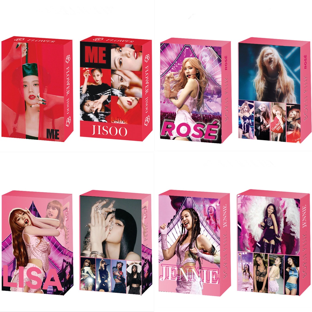 Hộp 55 Tấm Ảnh Lomo Card Blackpink Coachella Black Pink JENNIE JISOO ROSE LISA Kpop