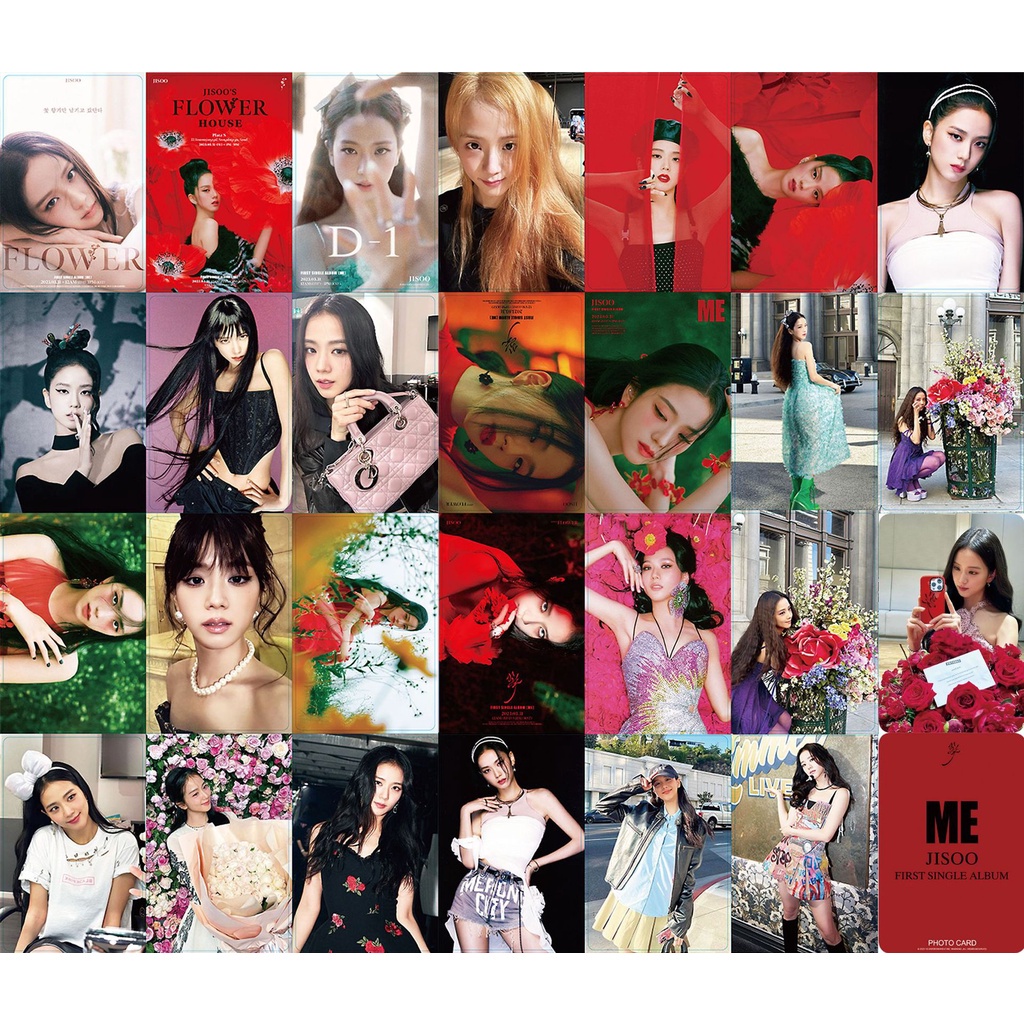 Hộp 55 Ảnh Lomo Card Nhóm Nhạc Blackpink JISOO  1st Solo