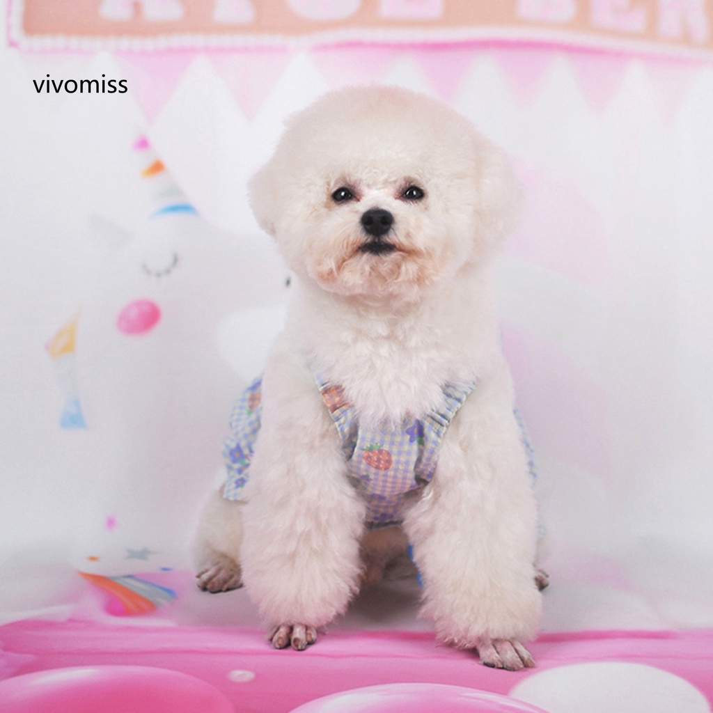 Đầm Công Chúa Thoáng Khí In Họa Tiết Thời Trang Mùa Hè Xinh Xắn Cho Cún Cưng