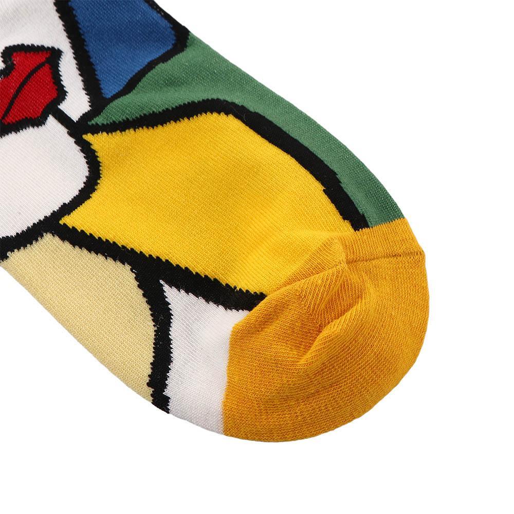 AROMA Vớ Ống Trung Bình Mềm Mại Thoải Mái Giữ Ấm Mùa Đông In Chữ Phong Cách Harajuku Cổ Điển