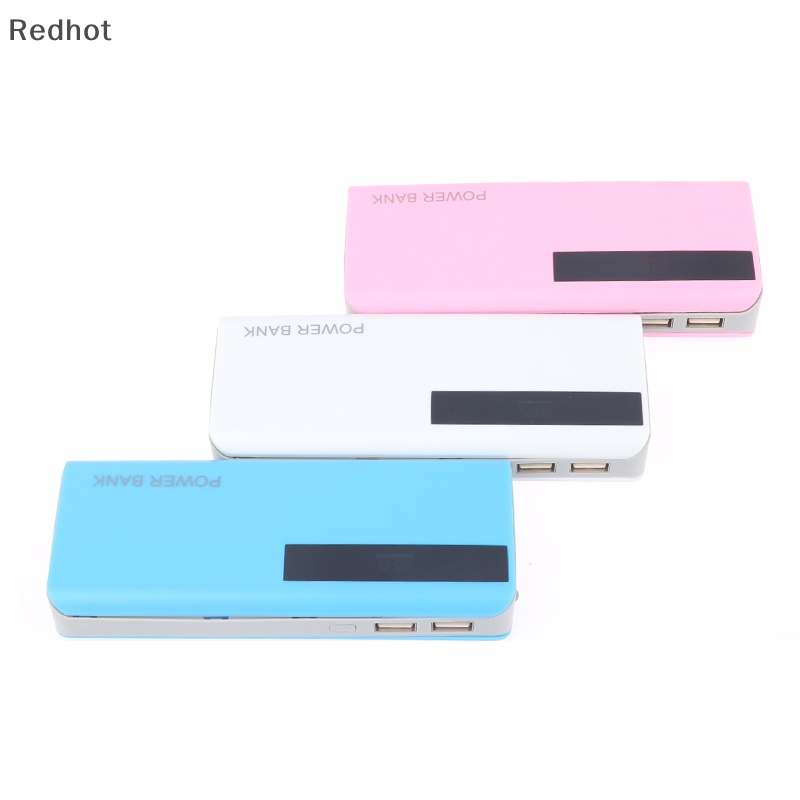 Hộp Sạc Pin Hai Cổng USB DC 5V DIY 5X 18650 Có Đèn LED Hiển Thị Cho IP Xiaomi Huawei