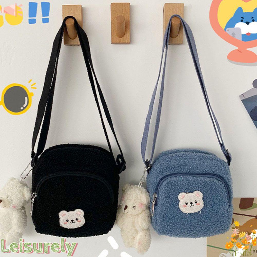 Túi Đeo Vai Đựng Điện Thoại Hình Gấu Dễ Thương Cho Bé Gái