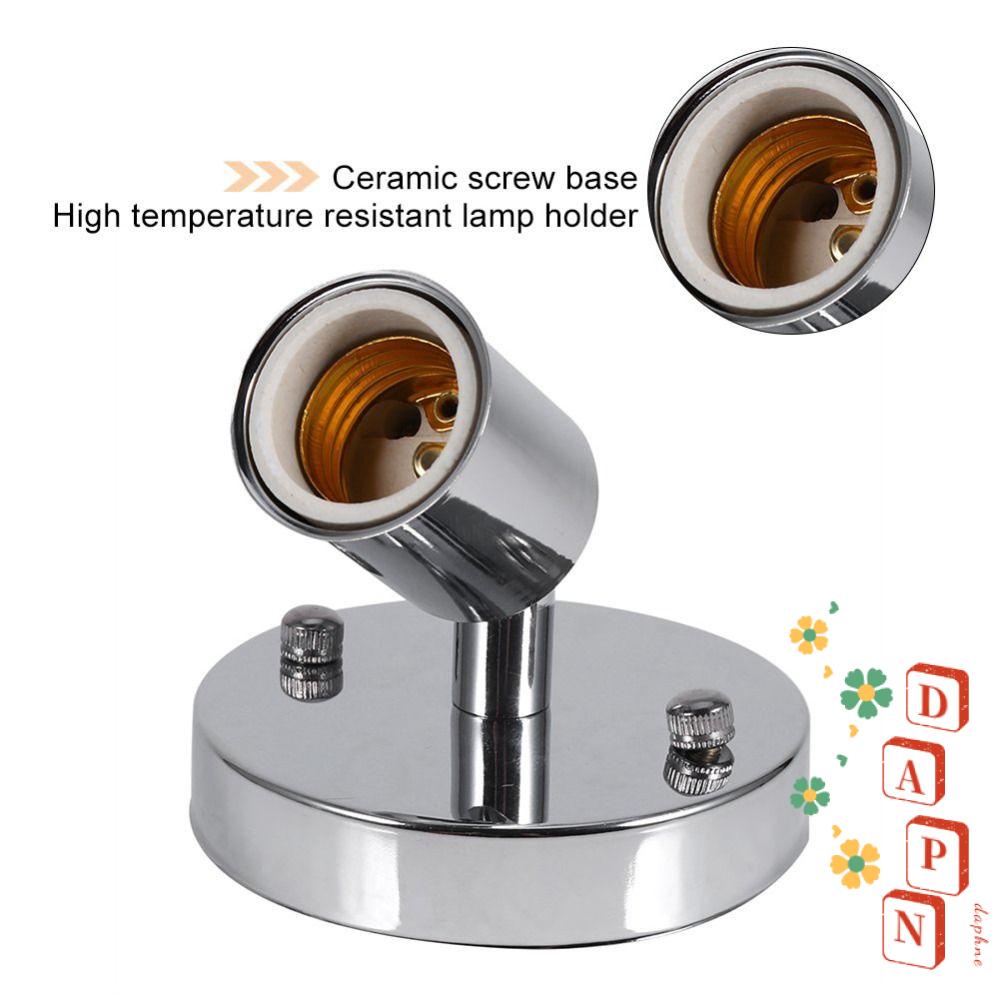 Đui Đèn DAPHS E27 Xoay 180 Độ Bằng Sắt Phong Cách Cổ Điển