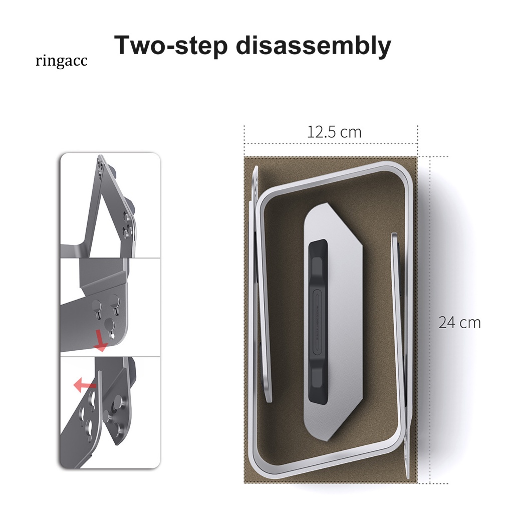 Giá Đỡ Laptop Bằng Hợp Kim Nhôm RGA P49 Tiện Dụng Cho Văn Phòng