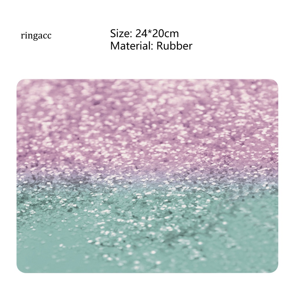 Tấm Lót Chuột RGA Bằng Thủy Tinh Mềm Chống Trượt Kết Cấu Mịn Màng Dành Cho Văn Phòng