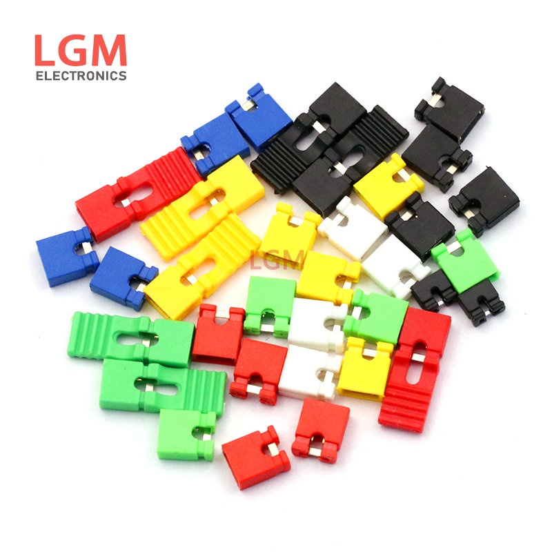 Bộ 50 2.54mm Jumper Cap Pitch Header Jumper Shorted Cap & Headers & Wire Housings Connector