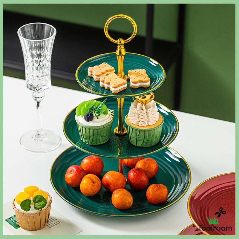 Giá Đỡ 3 Tầng Trưng Bày Bánh Cupcake / Món Tráng Miệng Cho Sinh Nhật / Đám Cưới