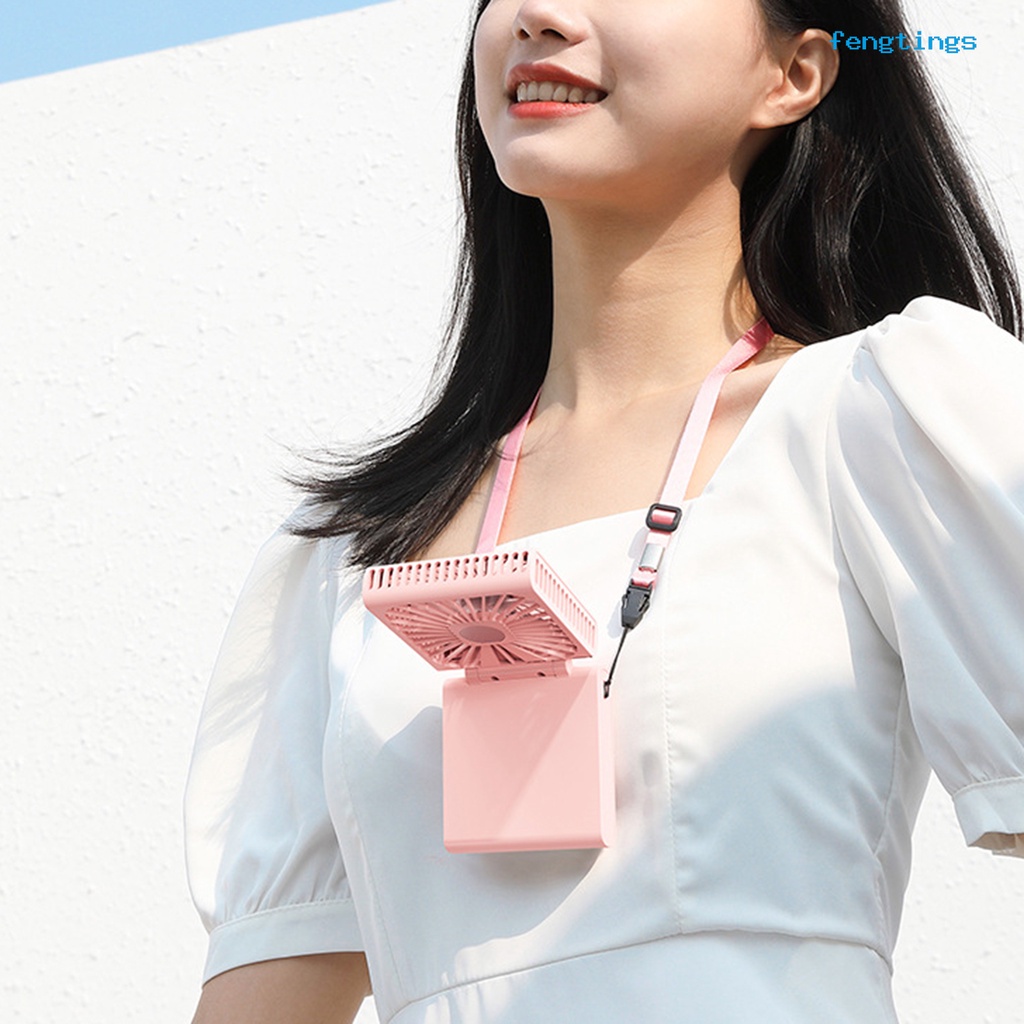 Quạt Cầm Tay Bằng Nhựa Sạc USB Có Thể Gập Lại Dành Cho Hoạt Động Ngoài Trời