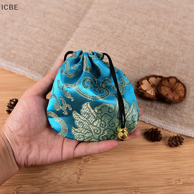 Set 10 Túi Đựng Tiền Xu / Trang Sức Bằng Lụa Handmade Phong Cách Trung Hoa