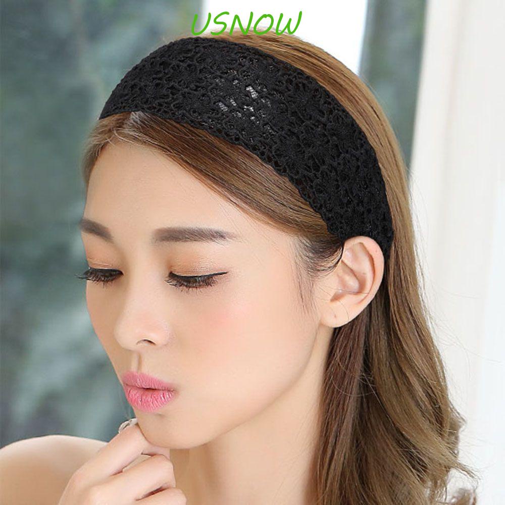 Băng Đô Rửa Mặt / Trang Điểm Phối Ren Bản Rộng Thời Trang Dành Cho Bạn Nữ