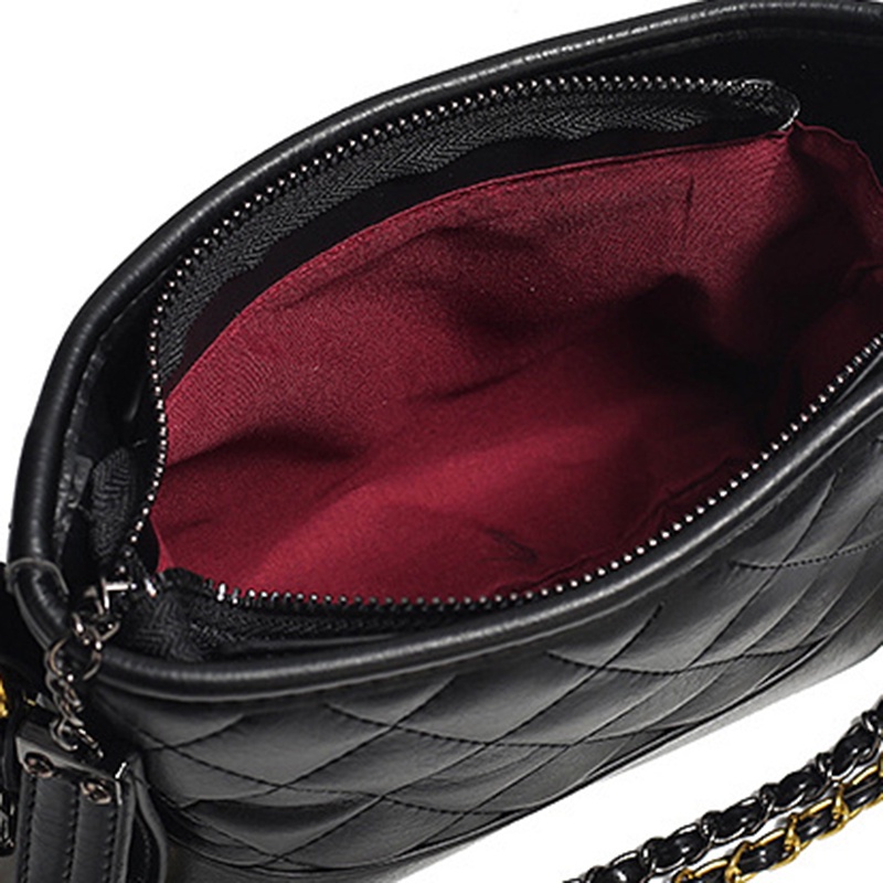 Ielgy Túi Xách Đeo Vai Trọng Lượng Nhẹ Họa Tiết Hình Thoi Phối Dây Xích Nhỏ Nhắn Phong Cách Cao Cấp Cho Nữ