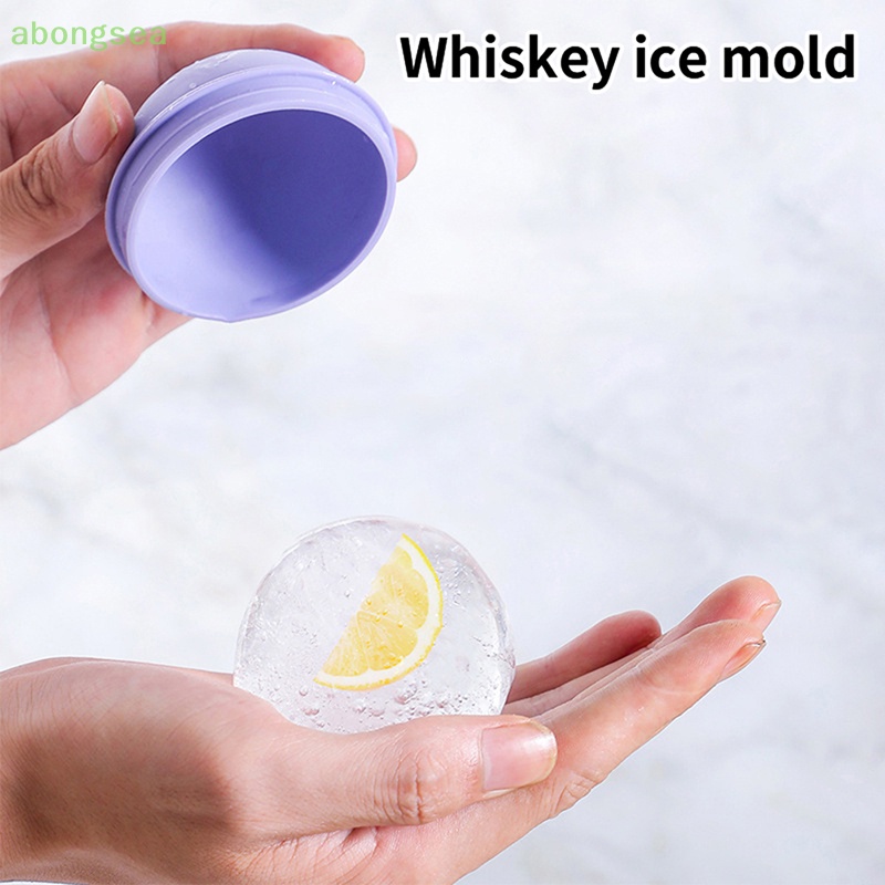 Abongsea Khay Silicon Cấp Thực Phẩm Làm Đá Hình Tròn Nhiều Màu Sắc