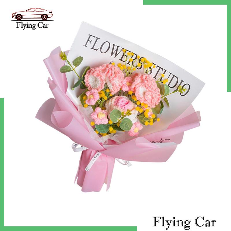 [Lzdjfmy2] Bó Hoa Nhân Tạo Đan Móc Làm Quà Lễ Tạ Ơn