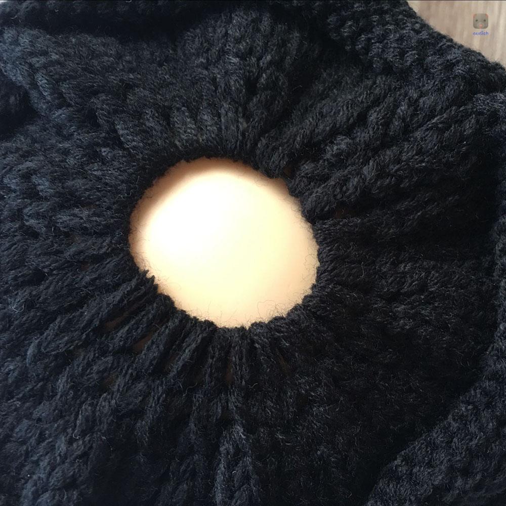 Mũ Beanie Dệt Kim Mềm Mại Dày Dặn Giữ Ấm Mùa Đông Cho Nữ