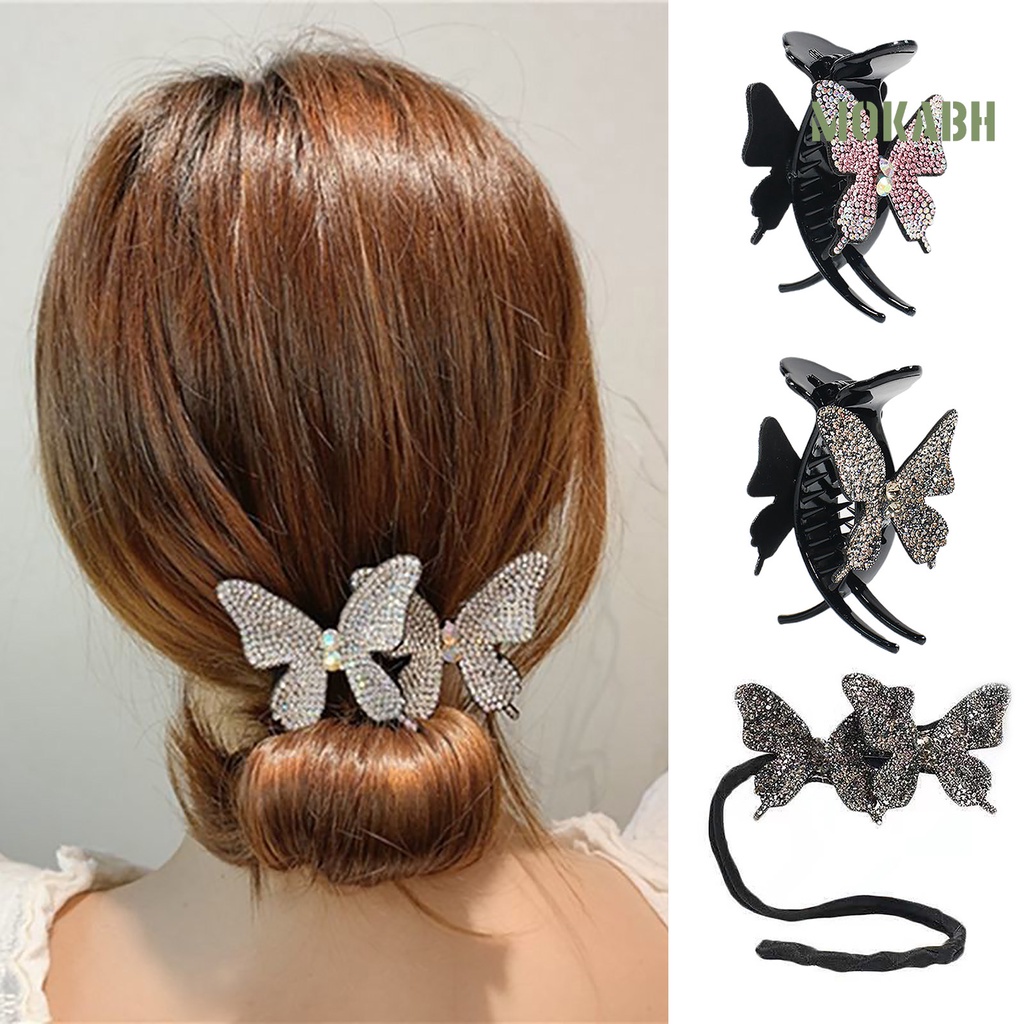 Kẹp Tóc Hình Bướm Lấp Lánh Thời Trang Cho Nữ