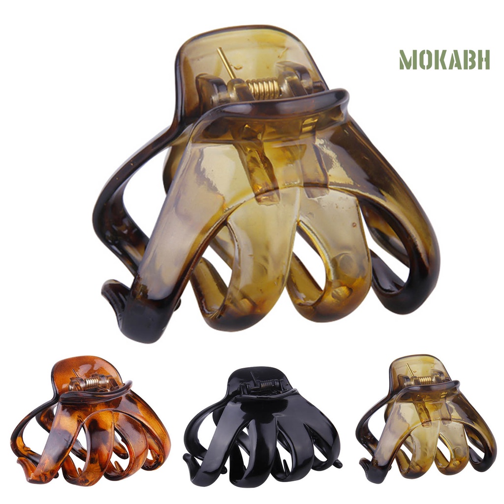 Bộ 4 Kẹp Tóc Màu Trơn Chống Rơi Phong Cách Hàn Quốc Cho Nữ