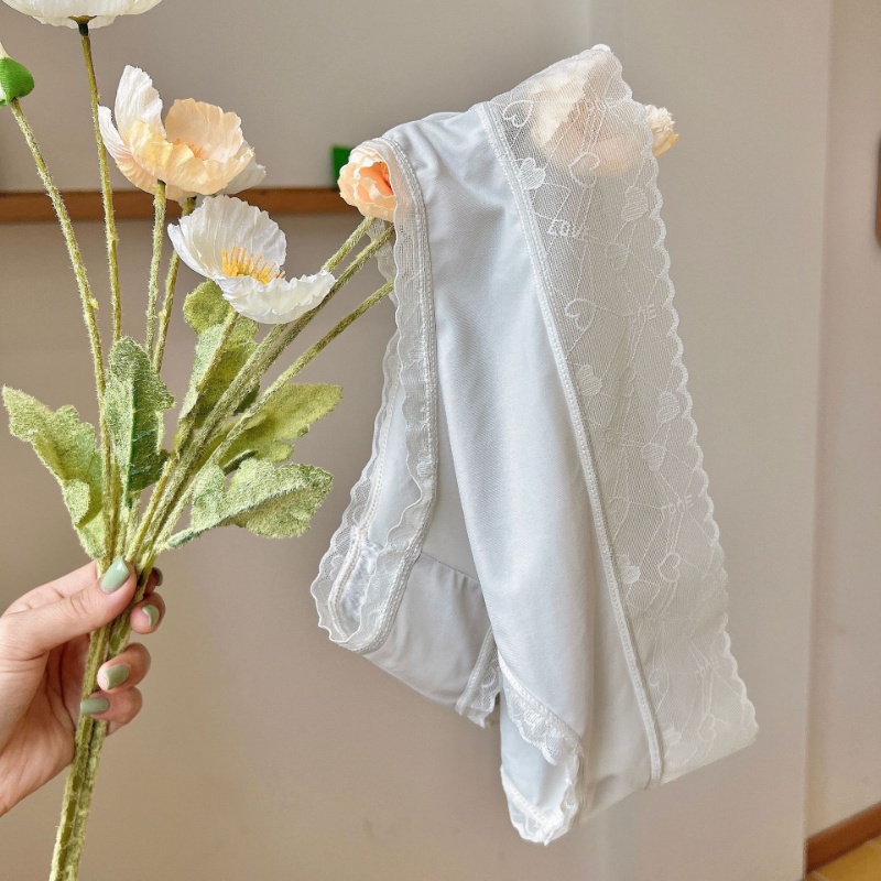 Ultra Quần Lót Lụa Phối Ren Siêu Mỏng Thoáng Khí Thời Trang Quyến Rũ Cho Nữ