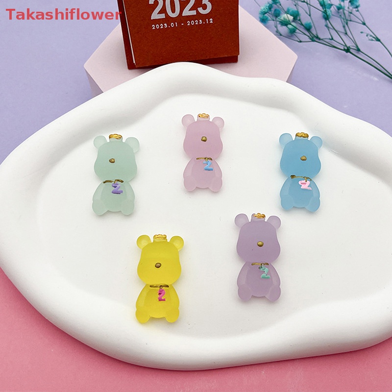 Set 2 Gấu Bông Hoạt Hình Phát Quang Trang Trí Nhà Búp Bê / Xe Hơi DIY