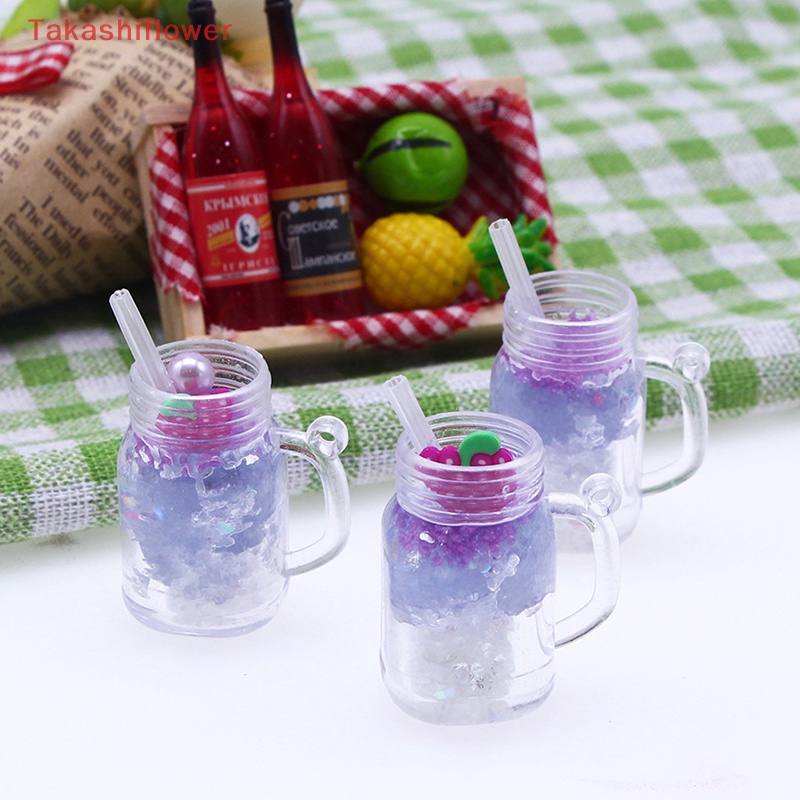 Bộ Cốc Ống Hút Màu Dạ Quang Trang Trí Nhà Búp Bê DIY