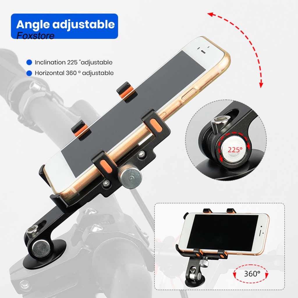 1 Bộ Giá Đỡ Điện Thoại Bằng Hợp Kim Nhôm Cho Xe Đạp Leo Núi