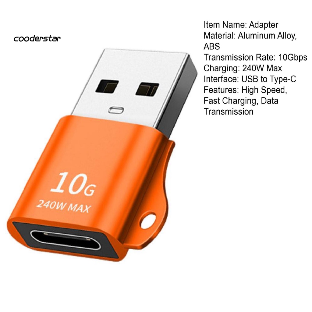 Bộ Chuyển Đổi Nguồn Điện USB Sang Type-C Sạc Nhanh