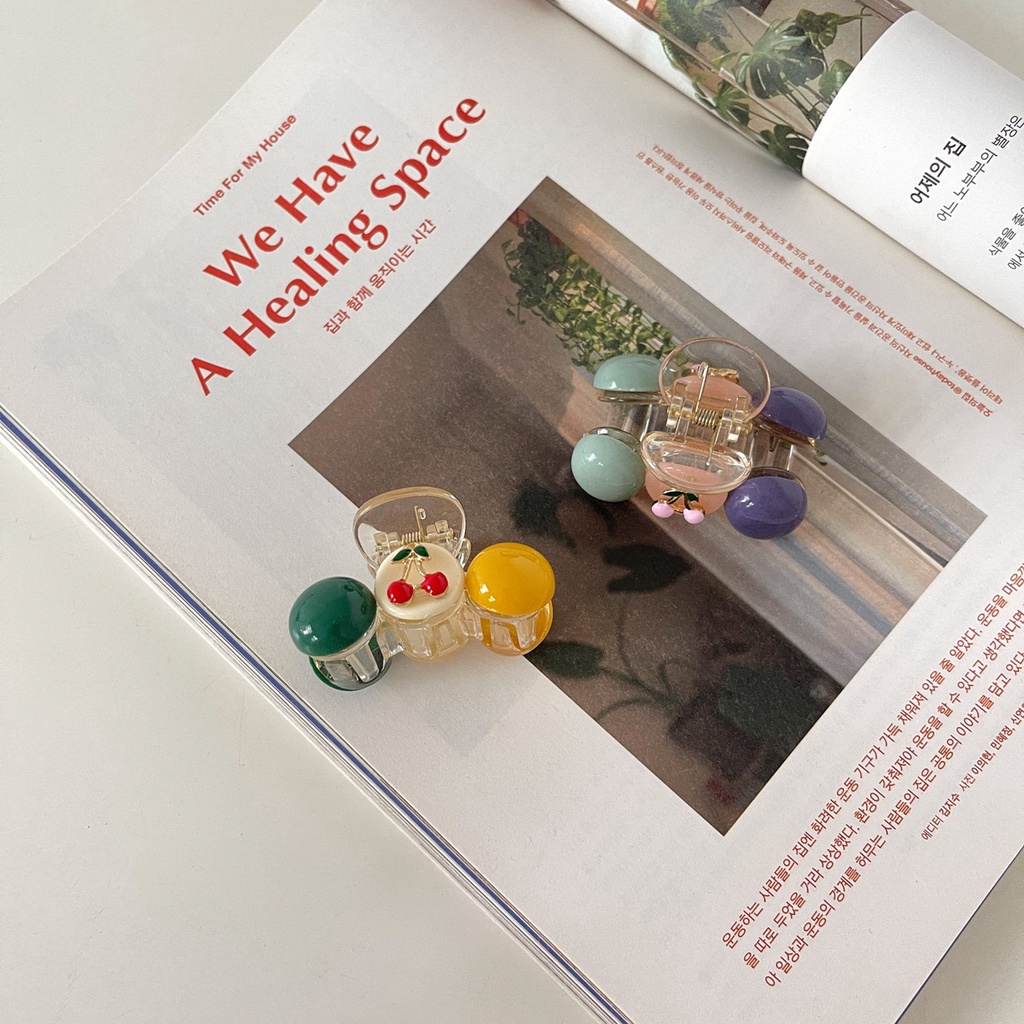 Kẹp Tóc Đuôi Ngựa Màu Sắc Tương Phản Thời Trang Mùa Hè