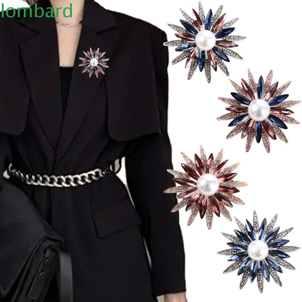 Trâm Cài Áo Hình Hoa Đính Đá Sang Trọng Cho Nữ|Phụ Kiện Áo Sweater Xinh Xắn Chất Lượng