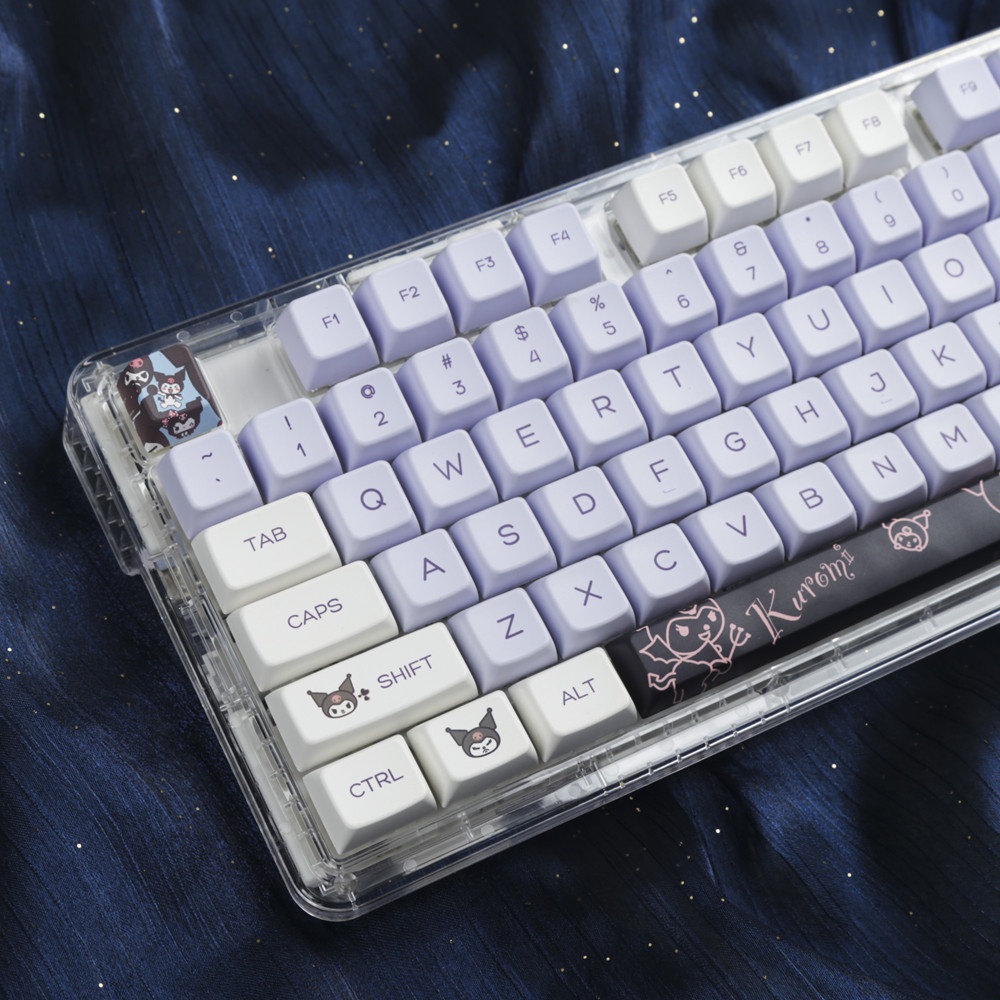 Kuromi Keycaps MDA Profile My Melody Anime PBT Dye Sub Bàn Phím Cơ Keycap
