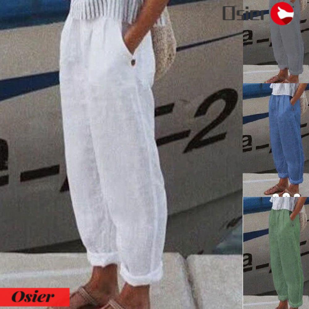 Osier1 Quần Dài Nữ Màu Trơn Giản Dị