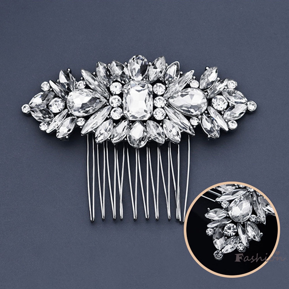 Lược Cài Tóc Đính Đá Pha Lê