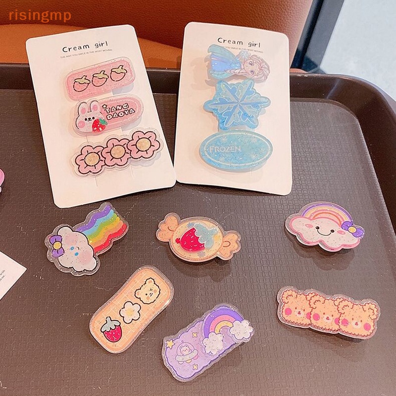 Set 3 Kẹp Tóc Hoạt Hình Xinh Xắn Cho Bé Gái