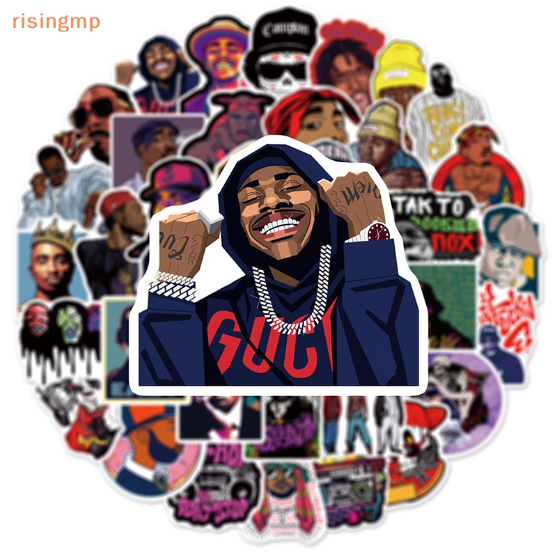 Bộ 50 Miếng Dán Trang Trí Chống Thấm Nước Phong Cách Hip Hop Độc Đáo