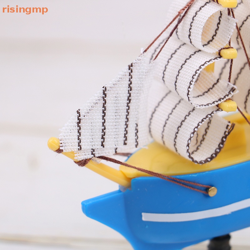 Mô Hình Thuyền Buồm Hình Tam Giác [risingmp] Thu Nhỏ Dùng Trang Trí