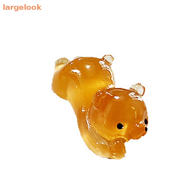 Bộ 2 Kẹp Tóc Hình Gấu Dạ Quang Bằng Nhựa Resin DIY