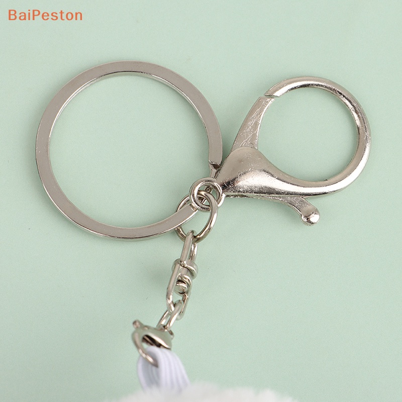 [BaiPeston] Móc Khóa Búp Bê Ma Nhồi Bông Mềm Mại Màu Trắng Làm Quà Halloween