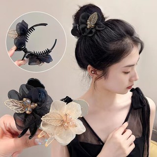Kẹp tóc đính đá hình nơ phong cách hàn quốc
