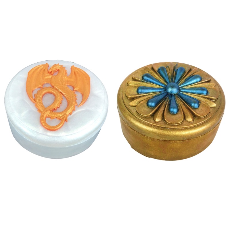 Khuôn Silicone Làm Hộp Trang Sức Họa Tiết Độc Đáo