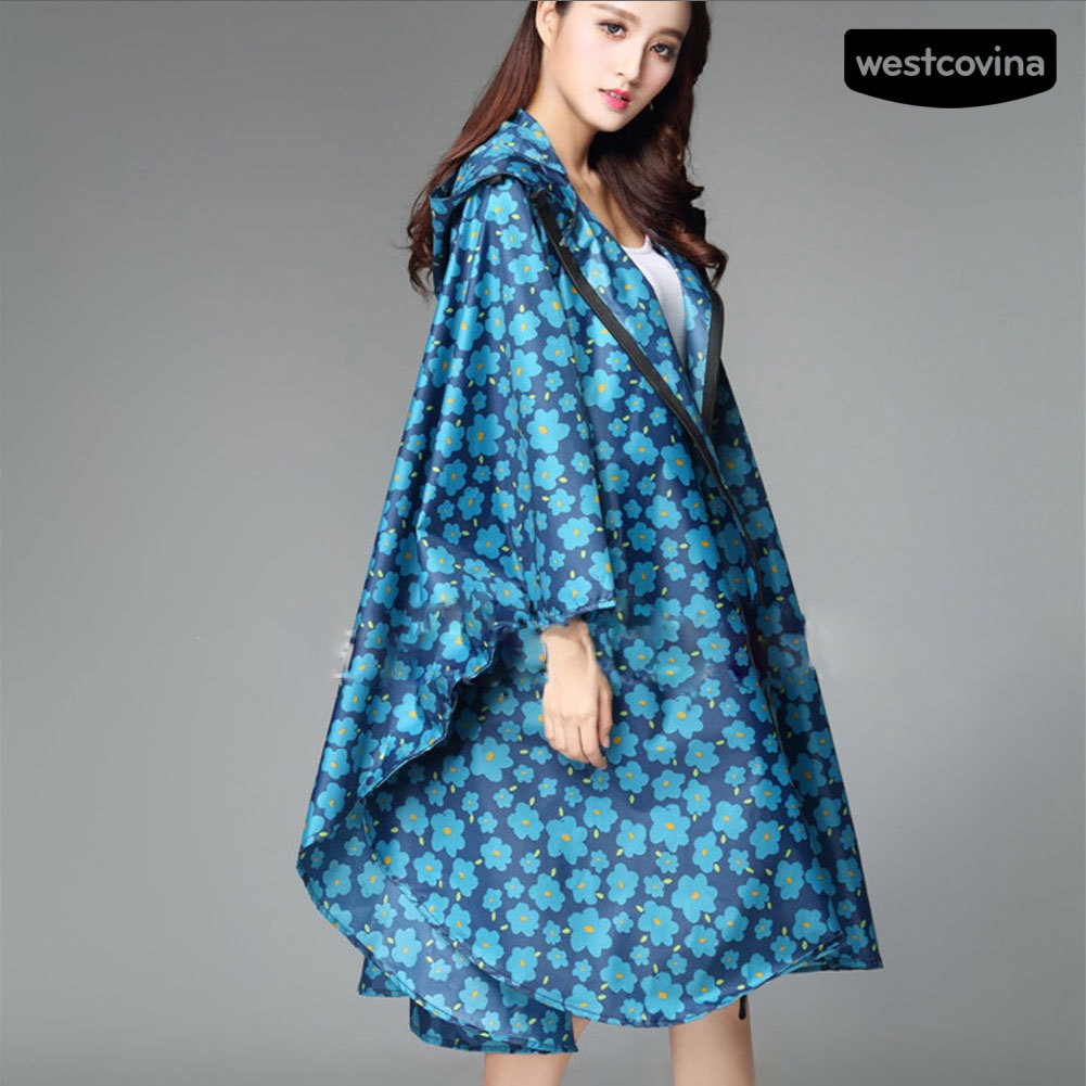 [COD]☁Áo Mưa Dáng Dài Có Mũ Trùm Chống Thấm Nước Tiện Dụng Cho Nữ