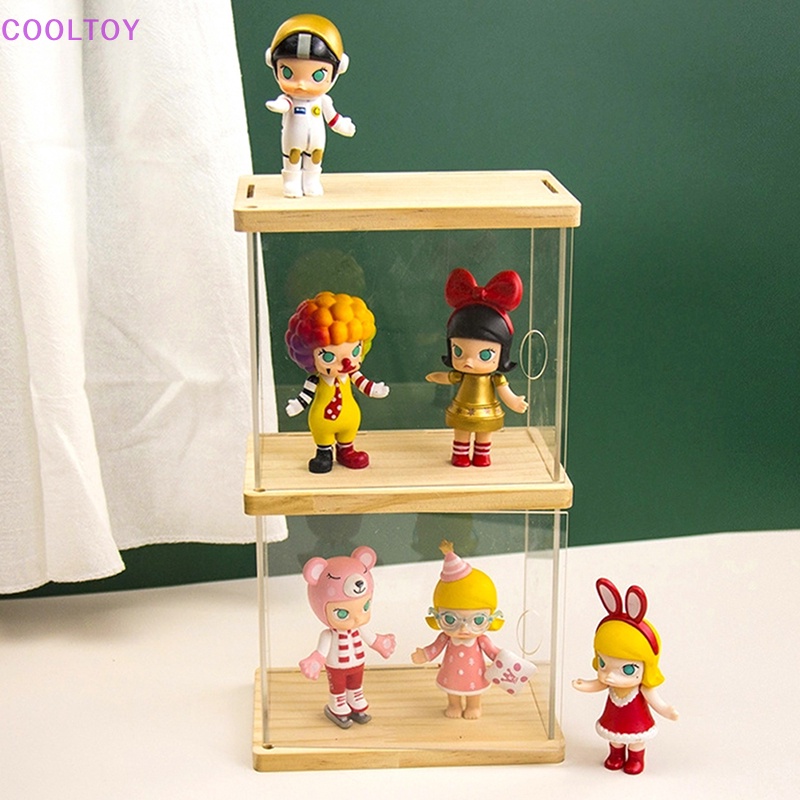 Cooltoy Hộp Trưng Bày Mô Hình Búp Bê Nhỏ Trong Suốt Chống Bụi Sắp Xếp Gọn Gàng DIY