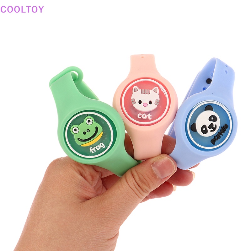 Quạt mini sạc usb Đeo Tay Họa Tiết Hoạt Hình Dễ Thương Cho Bé