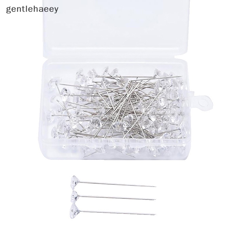 Bộ 50 Ghim Cài Trong Suốt Bằng Hợp Kim Đính Kim Cương Giả Dùng Trang Trí Bó Hoa Cưới