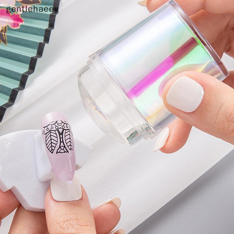 Bộ Dụng Cụ In Vẽ Móng Nghệ Thuật Bằng Silicone Với Tay Cầm Kim Loại