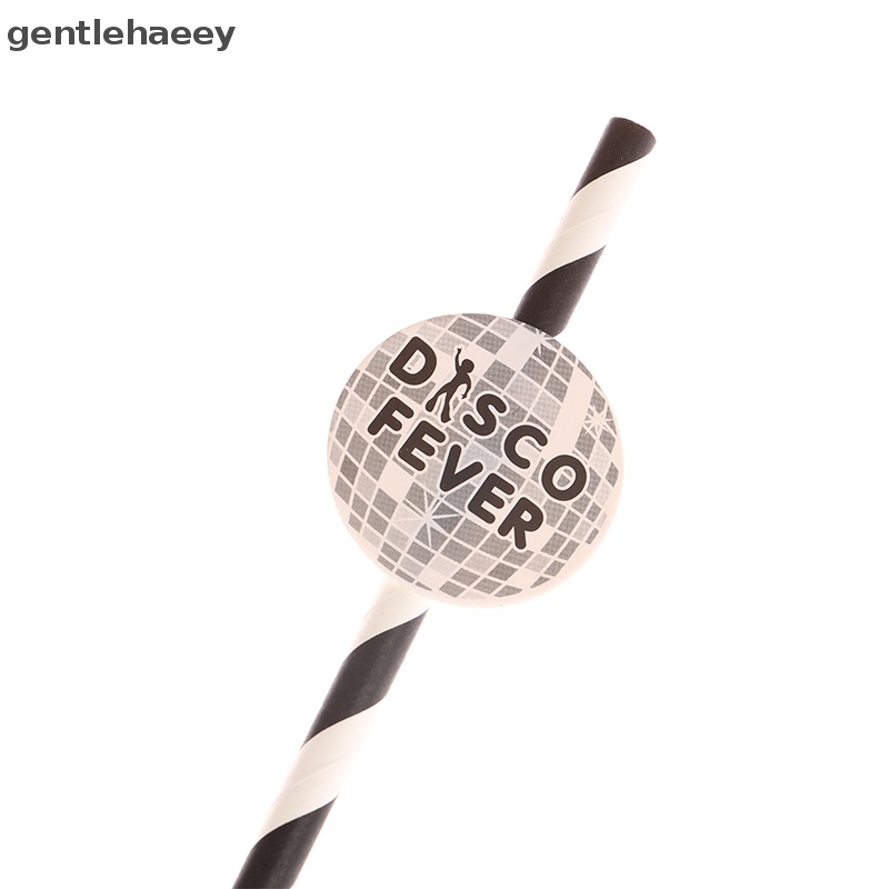 Set 10 Ống Hút Đính Bóng Tròn Nhiều Màu Trang Trí Tiệc