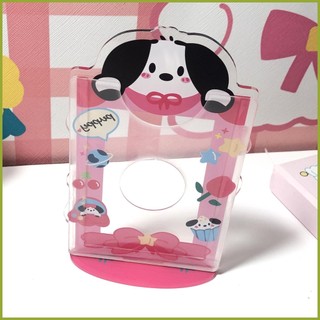 Giá Đỡ Trưng Bày Thẻ idol 3-inch Bằng Acrylic In Hoạt Hình Chó Mèo Đơn Giản