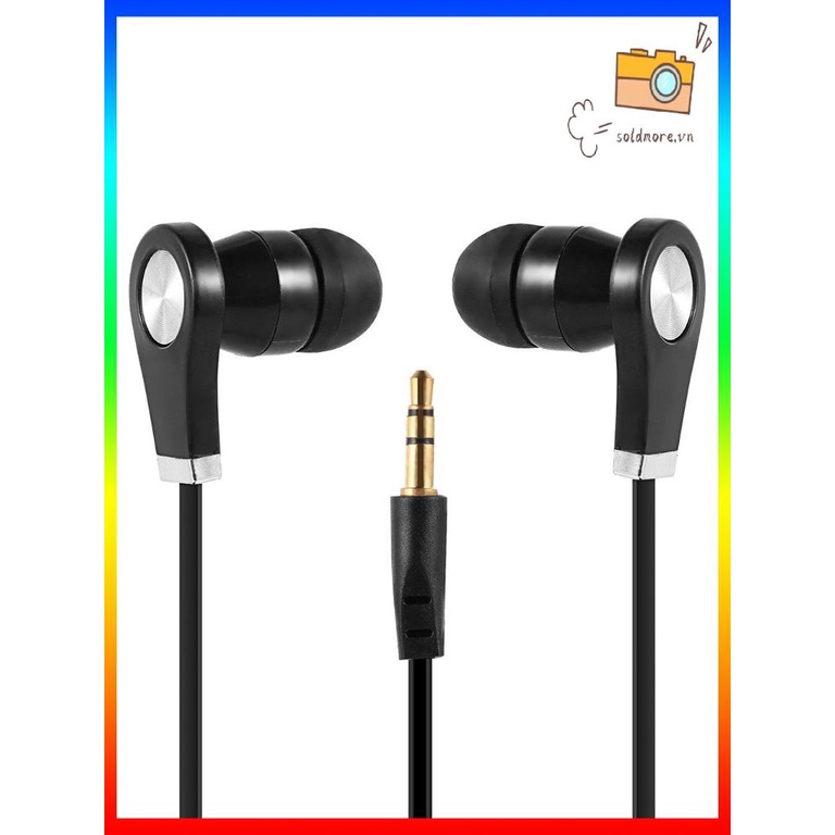 Tai nghe siêu nhẹ 3,5m màu đen
