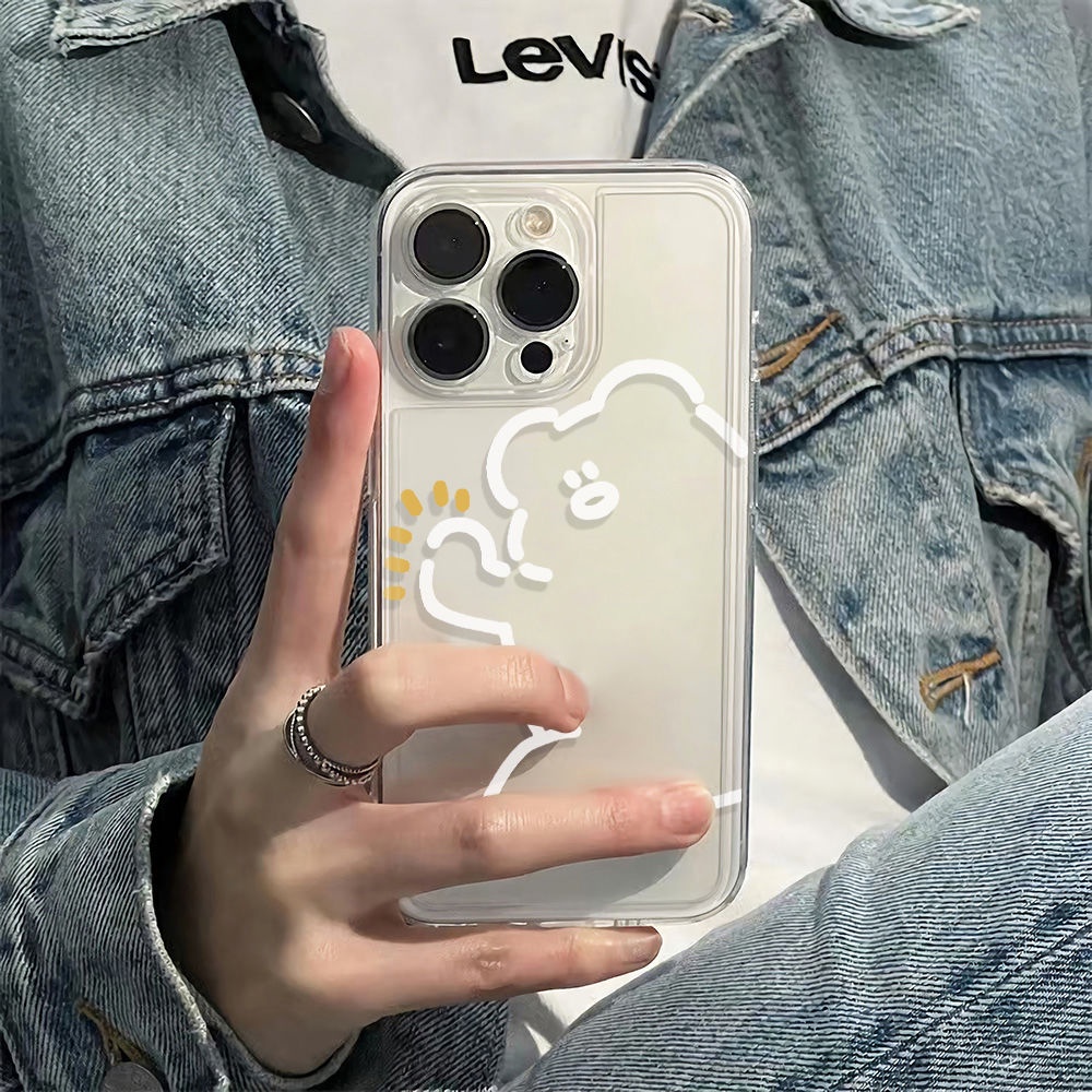 ✅Ốp Điện Thoại Dẻo Họa Tiết Gấu Mập Mạp Dễ Thương Chống Sốc Cho Iphone12 6In 11iPhone12 14pro 7813 AX99