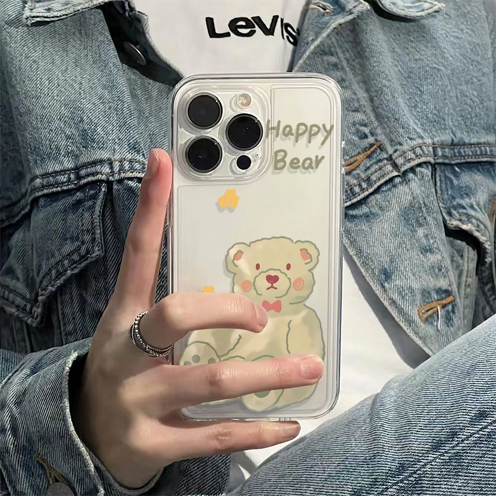 ✅Ốp Điện Thoại Mềm Chống Sốc Họa Tiết Gấu Nhỏ Dễ Thương Cho Apple Iphone 6Inmax13 11I 12 14Pro 78 KC3V