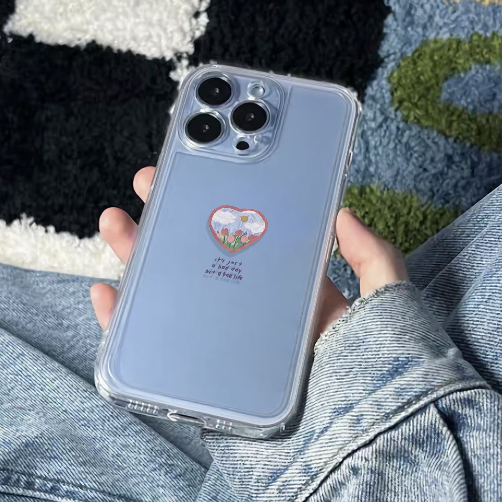 ✅Ốp Điện Thoại Mềm Hình Hoa Tulip Chống Sốc Cho iPhone12maxplus78 13 11 14pro6ins HFIX